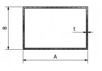Bhk 80x80x2,5mm Galvanizli Demir Kutu Profil 1 Metre