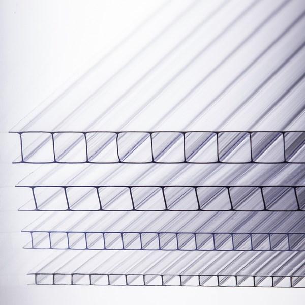 ALRİTA 100X100X4MM ŞEFFAF OLUKLU POLİKARBON LEVHA