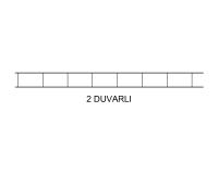 ALRİTA 50X210X8 MM MAVİ OLUKLU POLİKARBON LEVHA