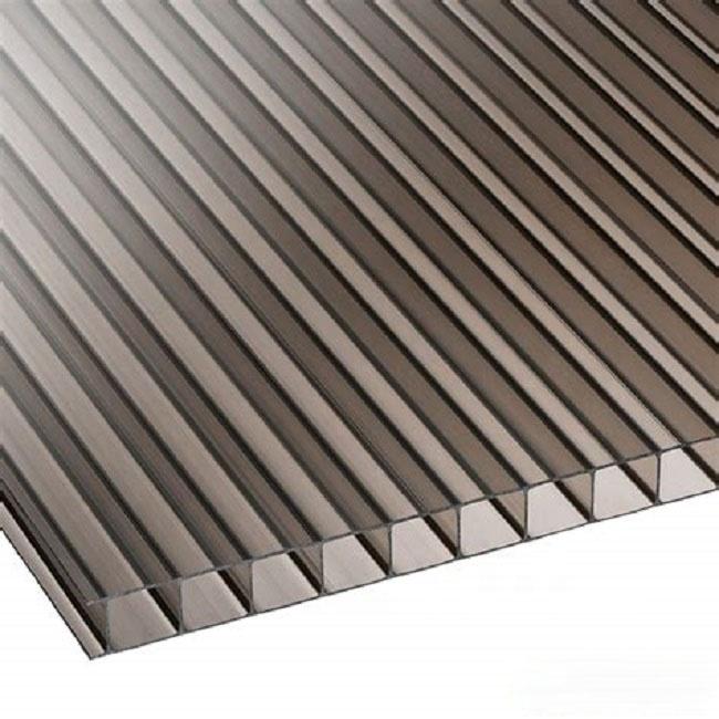 ALRİTA 70X70X10MM BRONZ OLUKLU POLİKARBON LEVHA  