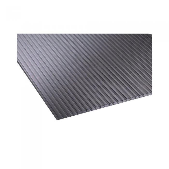 ALRİTA 70X70X6 MM GRİ OLUKLU POLİKARBON LEVHA