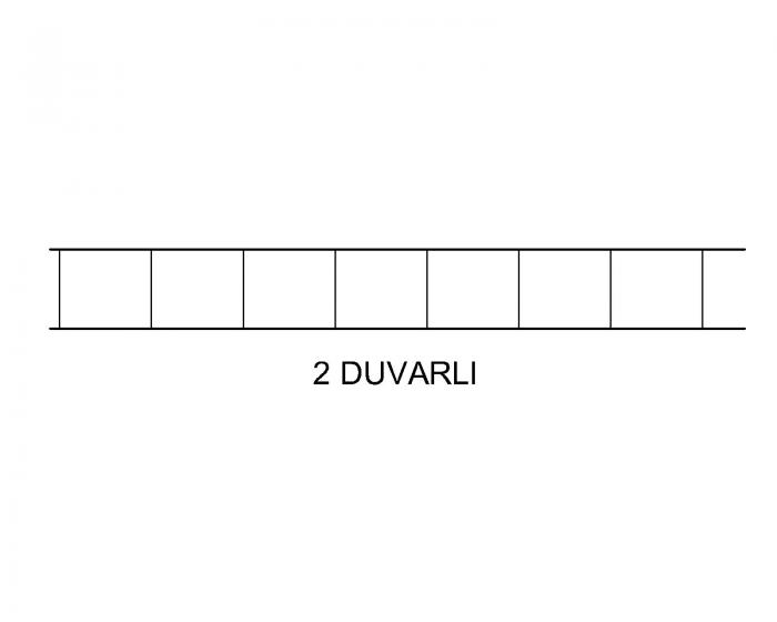 ALRİTA 70X70X6 MM GRİ OLUKLU POLİKARBON LEVHA