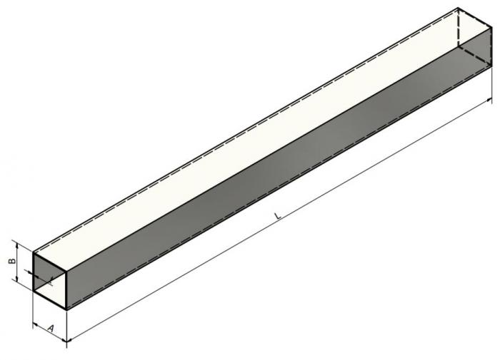 BHK 30x40x1,5 mm Galvanizli Demir Kutu Profil 3 Metre