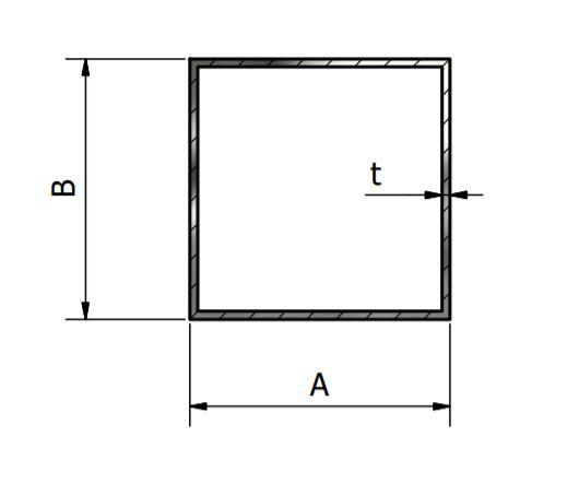 BHK 40x80x1,5 mm Galvanizli Demir Kutu Profil 2 Metre