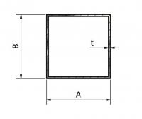 BHK 40x80x3 mm Galvanizli Demir Kutu Profil 2,5 Metre