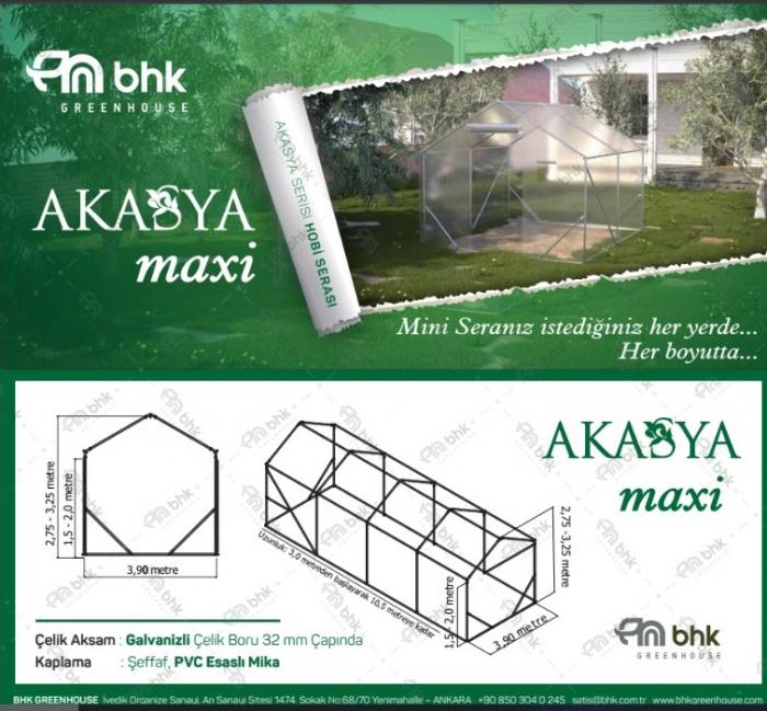 BHK AKASYA MAXI HOBİ BAHÇE SERAS 6.00*3.90*1.50 -23.40 M2